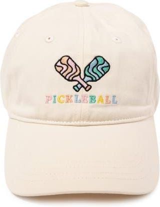 Frasier Sterling Pickle Ball Embroidered Baseball Cap in Natural at Nordstrom Rack