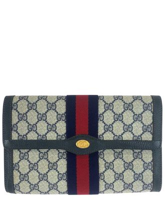 Gucci Gg Supreme Clutch Bag (Authentic Pre-Loved)
