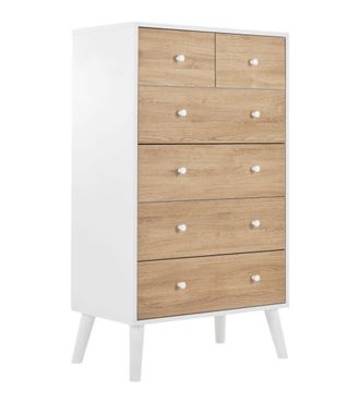 Home Heavenly Sinfonier 6 cajones estilo n&oacute;rdico blanco y roble