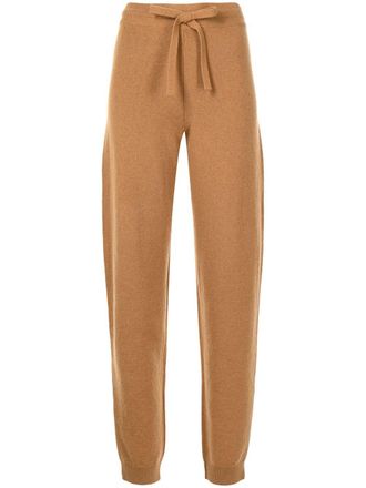 Nanushka Ella knitted track trousers - Brown