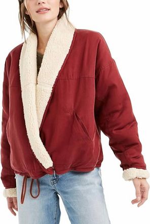 Free People Mix It Up Reversible Jacket In Wine