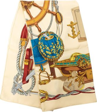 Herm&egrave;s Pre-owned Hermes Musee Silk Scarf 90 Ladies PTIJ32G4587LF0DA
