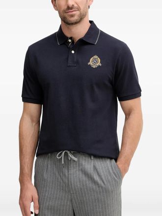 Hackett Katoenen poloshirt - Blauw
