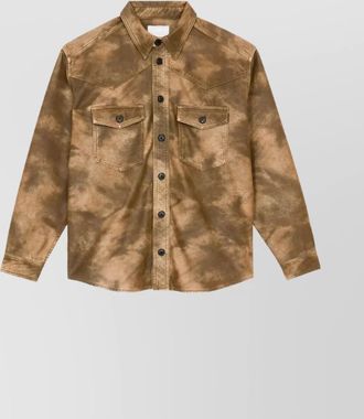 Isabel Marant long sleeve shirt with curved hem and pockets