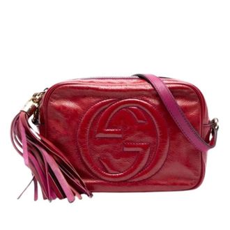 Gucci Pre-owned Cross Body Bags, female, Pink, Size: ONE SIZE Pre-owned Soho Disco