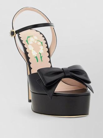 Valentino Garavani bowow platform sandals ankle strap bow