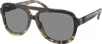 Michael Kors Mens MK2202-39423F-57 MK2202 57 39423F Fashion Sunglasses - Black - One Size