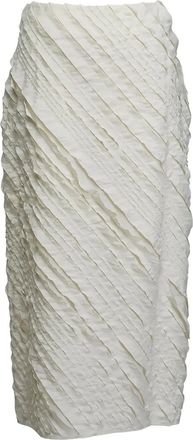 Christian Wijnants Gonna Simbi testurizzata - Giallo