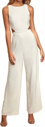 Lulus Womens Moments To Remember Jumpsuit In White