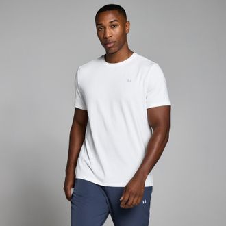 MyProtein Camiseta con textura cuadriculada Active para hombre de MP - Blanco - XS