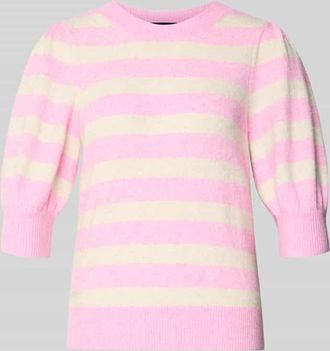 Vero Moda Regular Fit Strickpullover mit Crew Neck Modell DOFFY in Rosa, Gr&ouml;&szlig;e XL