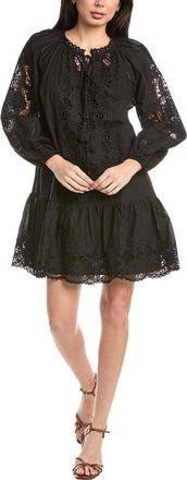 Stellah Greta Eyelet Trimmed Mini Dress