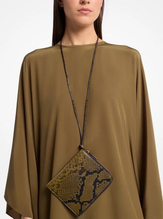 Michael Kors Aurelia Snake Embossed Leather Bag