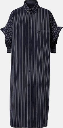 Balenciaga Abito chemisier in cotone a righe