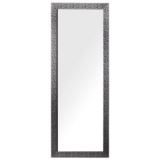 Beliani Espejo De Pared Plateado 50 X 130 Cm Rectangular Moderno Vintage Ajaccio