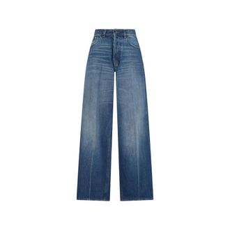 Haikure Wide Jeans, female, Blue, Size: W24 Bethany Short Length
