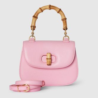 Gucci Bamboo 1947 Mini Bag, Pink, Leather