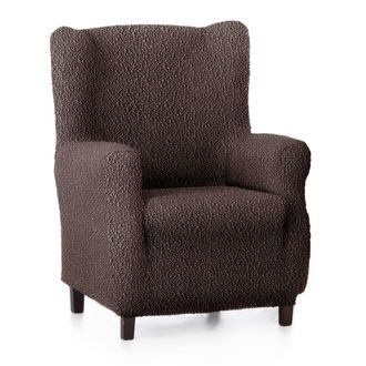 Eysa Funda de sill&oacute;n orejero el&aacute;stica marr&oacute;n 70 - 100 cm