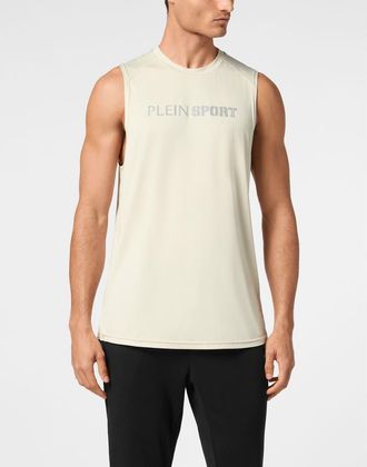 Plein Sport Reflective Tank Top Round Neck Men in Grey at Nordstrom, Size Xxx-Large