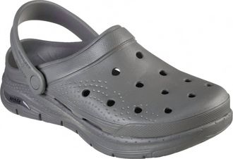 Skechers Mens Valiant Clog - Medium In Charcoal