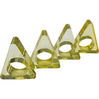 R16 Home Yellow Triangle Napkin Ring in Neon Yellow at Nordstrom Rack
