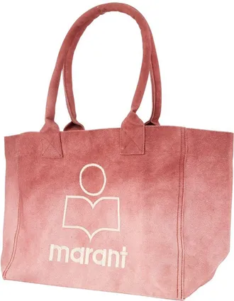 Isabel Marant Womens Yenky Zipped Tote Bag - Isabel Marant Cotton Pink Totes-Shopping-Bags