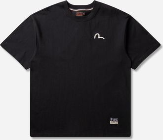 Evisu Men s Seagull Embroidery T-Shirt Black