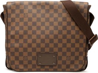 Louis Vuitton 2011 Damier Ebene Brooklyn MM crossbody bag - Marrone