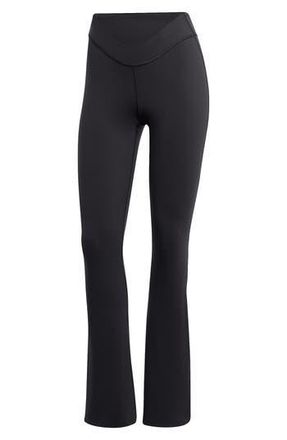 adidas Yoga Crossover High Waist Flare Pants in Black at Nordstrom Rack, Size X-Small