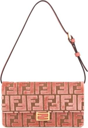 Fendi Dames, Tassen, Roze, Maat: ONE Size Katoen