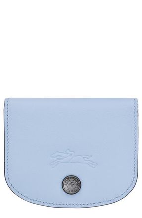 Longchamp Le Pliage Xtra Leather Flap Card Case in Wave at Nordstrom