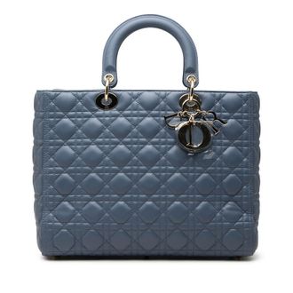 Dior Pre-owned Dior Large Lambskin Cannage Lady Satchel Ladies 76UC18JW9217XZ1C