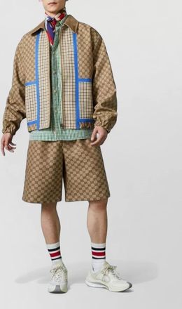 Gucci knee length nylon blend silk shorts
