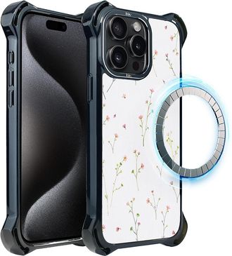 OEM Funda Ibizu Dropguard Ultra Para Iphone 15 Pro Max Con Magsafe, Dise&ntilde;o Pastel Bloom Y Wild Fantasy