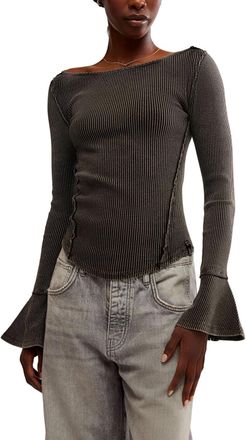 Free People Womens Soul Sister Layering Top, Black