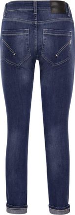 Dondup Womens Monroe - Five-pocket Skinny Fit Jeans - Dark Blue Cotton - Size 28 (Waist)