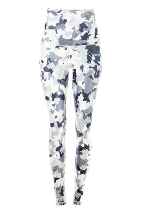 Winshape Leggings WINSHAPE HWL102-Military, Damen, Gr. XS, Normalgr&ouml;ssen, gr&uuml;n (camo wei&szlig;), 80% Polyester, 20% Elasthan, Hosen Leggings, Core-Stability-Bund mi