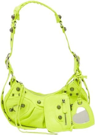 Balenciaga Pre-owned Vintage Shoulder Bag - Dames - Vintage Schoudertas - Groen - ONE Size - Leer - Vintage