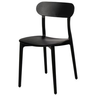 Koketto Home Silla de polipropileno color negro