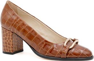 Amalfi By Rangoni Lepido Pump in Bruciato Cocco Bengala Gold at Nordstrom, Size 5.5