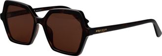 Alexander McQueen Stijlvolle zonnebril Am 0537S voor de zomer - Dames - Zonnebrillen - Bruin - 54 MM - Accessoires