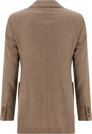 Max Mara Womens Beige Cashmere Blazer Clothing