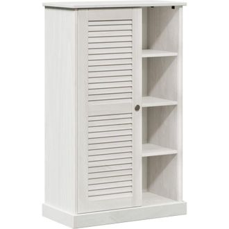 vidaXL Bathroom Cabinet vigo White 67.5 x 34 x 110 cm Solid pine wood Vidaxl
