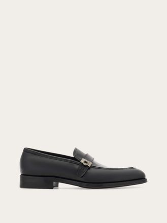 Ferragamo Men Loafer with Hug buckle Black Size 10.5