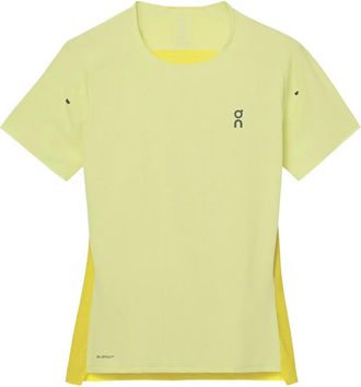 On Running T-shirt sportiva con inserti - Giallo
