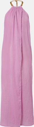 Vix Cloe beaded cotton beach cover-up