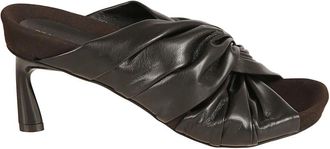 Stella McCartney Terra Twisted Alter-Mat Mules - Dames - Muiltjes - Zwart - 36 EU - Polyester - Schoenen