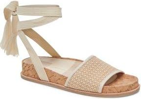 Dolce Vita Salacy Ankle Strap Sandal in White Natural at Nordstrom Rack, Size 8.5