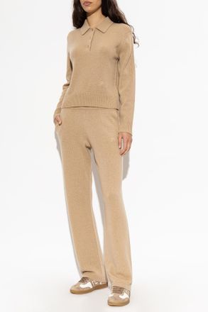 Sporty & Rich Trousers From The Prep Scholo Collection, Womens, Beige