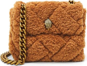 Kurt Geiger Kensington Soft Sq Crossbody Bag - Dames - Schoudertassen - Bruin - ONE Size - Polyester - Tassen